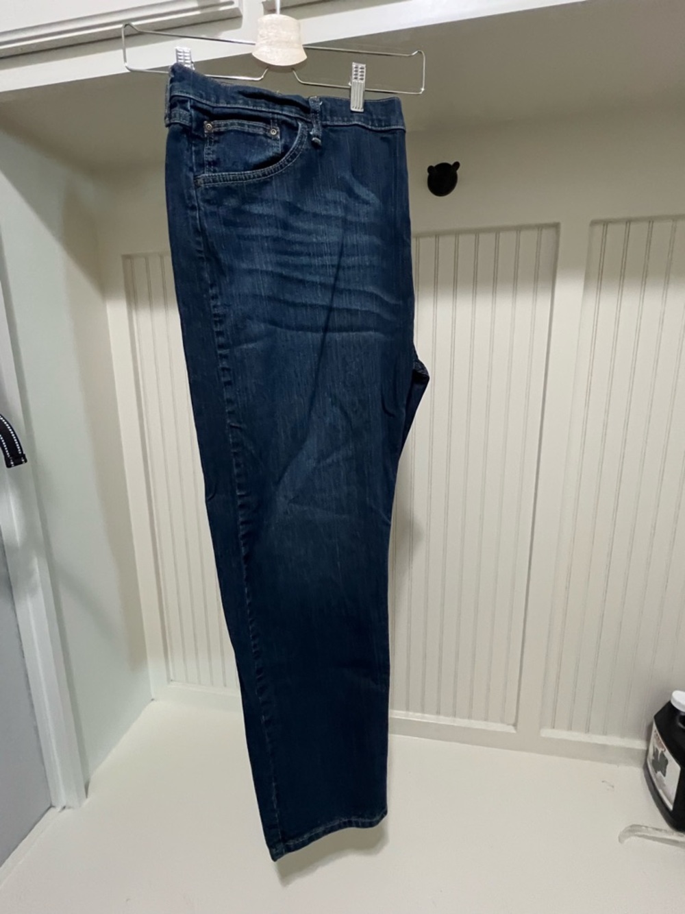 Wrangler Men's Dark Blue Regular Fit Jeans